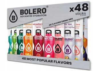Zestaw Bolero mix smaków ze stewią 48 szt. x 3 g napój w proszku bez cukru