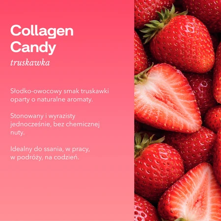 Intenson Collagen Candy 60 tabl. smak truskawka
