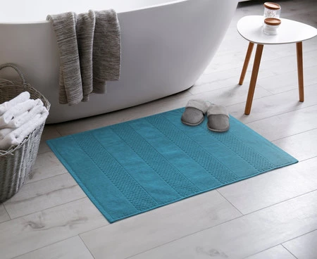 DYWANIK ŁAZIENKOWY JESSI (11) 50 X 70 CM TURKUSOWY