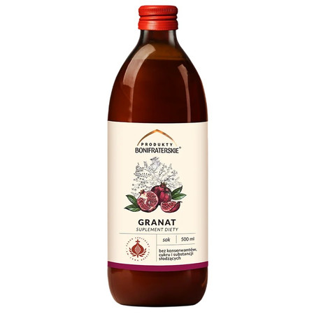 PRODUKTY BONIFRATERSKIE Sok z Granatu 500 ml