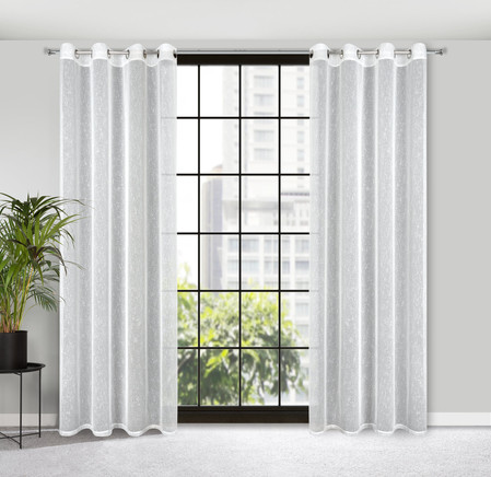 FIRANA GOTOWA KELLY 140 X 250 CM BIAŁY