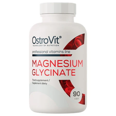 OstroVit Magnesium Glicynate Glicynian Magnezu wsparcie dla mięśni i układu nerwowego 90 kaps. vege