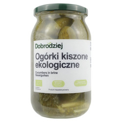 Dobrodziej Ogórki kiszone bezglutenowe BIO 900 g (500 g)