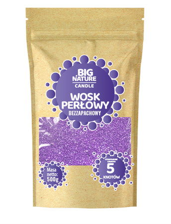 Big Nature Wosk Perłowy Fioletowy 500g