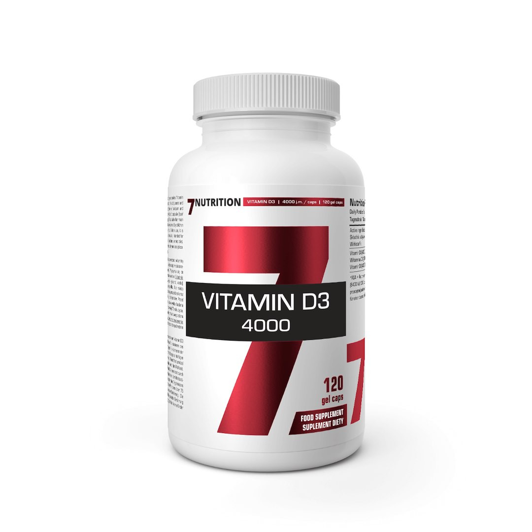 7NUTRITION VITAMIN D3 4000 Witamina D3 - 120 kaps. - Nabea.pl