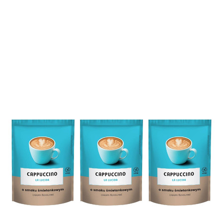 Zestaw: 3x Cappucino o smaku śmietankowym 100 g