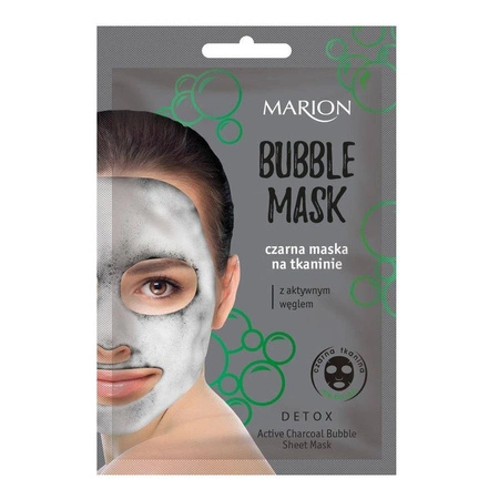 Detox Bubble Mask czarna maska na tkaninie z aktywnym węglem