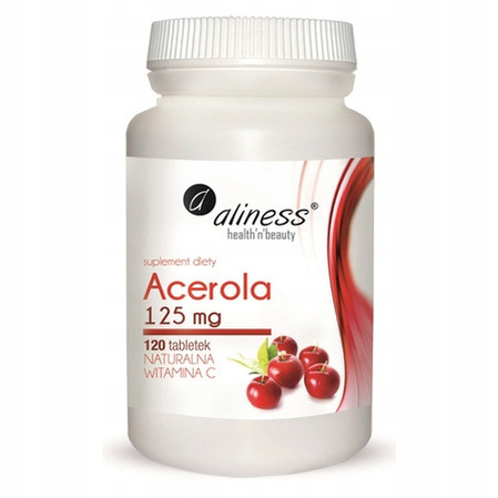 Zestaw 2x Aliness Acerola 125 mg x 120 tab.