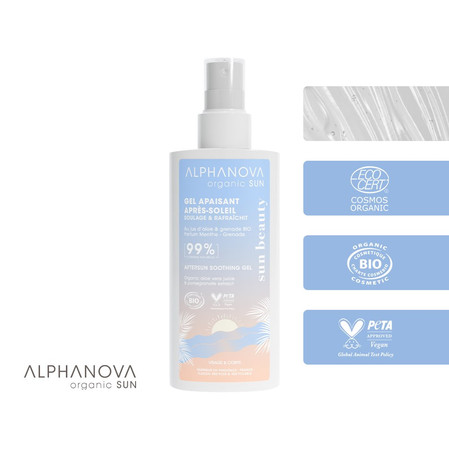 Alphanova Sun Beauty, Bio Kojący żel po opalaniu, 125 g