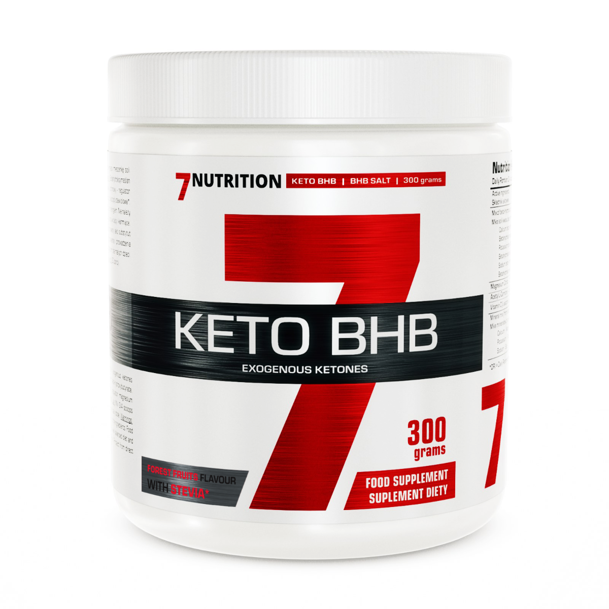 7Nutrition Keto BHB ketony egzogenne spalacz tłuszczu 300g o smak owoce leśne