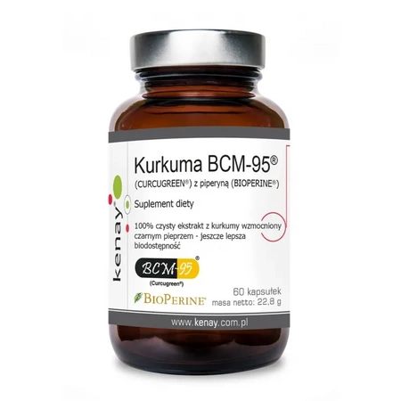 Kurkuma BCM-95® (CURCUGREEN®) z piperyną (BIOPERINE®) (60 kaps.)