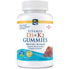 Nordic Naturals Vitamin D3 + K2 Gummies witaminy D3 i K2 60 żelek smak granat