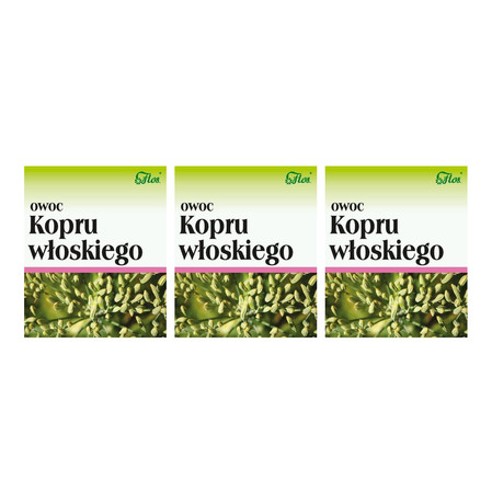 Zestaw: 3x Flos − Owoc kopru włoskiego − 50 g