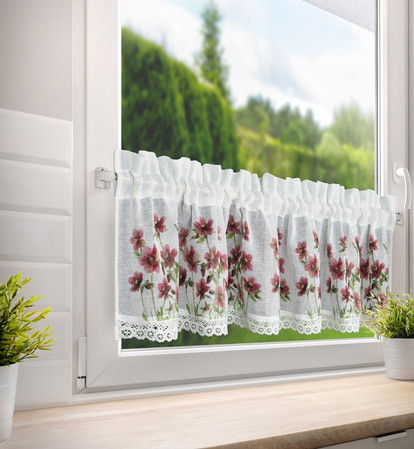 FIRANA GOTOWA ISA 150 X 30 CM BIAŁY