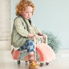 LILLIPUTIENS Drewniany jeździk 2 w 1 z miękkim siedziskiem i torebką Sarenka Stella 12 m+