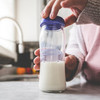 Lansinoh, mOmma, Szklana butelka ze smoczkiem o średnim przepływie Natural Wave, 240 ml
