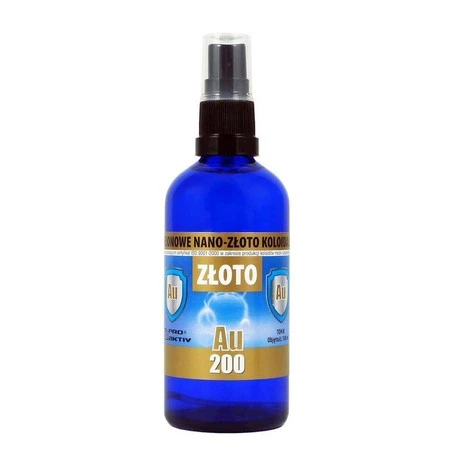 Nano-Złoto koloidalne SPRAY Au200 20ppm 100ml PRO AKTIV