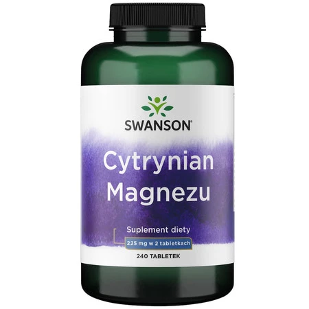 Swanson - Cytrynian Magnezu 240 tabletek