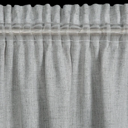 ZASŁONA GOTOWA BLANKA NA TAŚMIE 140 X 280 CM SREBRNY