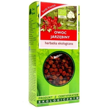 Herbatka Owoc Jarzębiny BIO 50 g Jarzębina Herbata Dary Natury