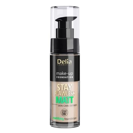 Delia Cosmetics Stay Flawless Matt Podkład matujący 16H nr 405 Peach Natural 30ml