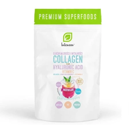 Intenson Kolagen + witamina C + kwas hialuronowy 60g