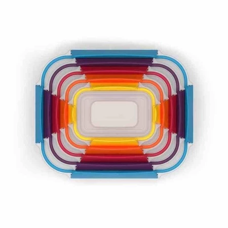 JJ - Zestaw 5 pojemników, Nest™ Lock, multikolor