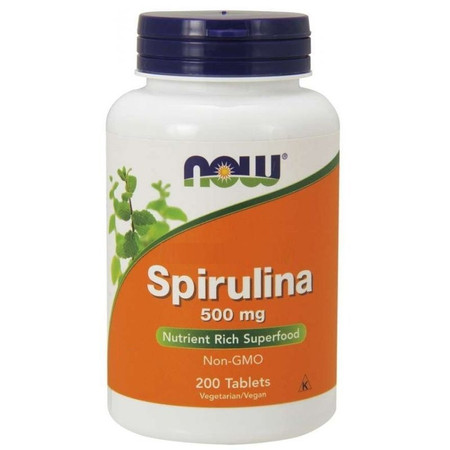 NowFoods EKO Spirulina 500 mg - 200 tabl.
