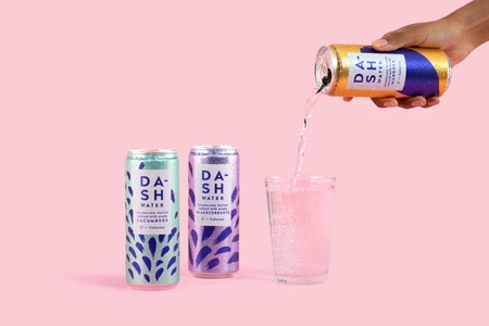 DASH WATER - gazowana MALINA 330ml