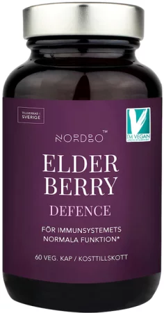 Nordbo Elderberry Defence wsparcie odporności 60 kaps.