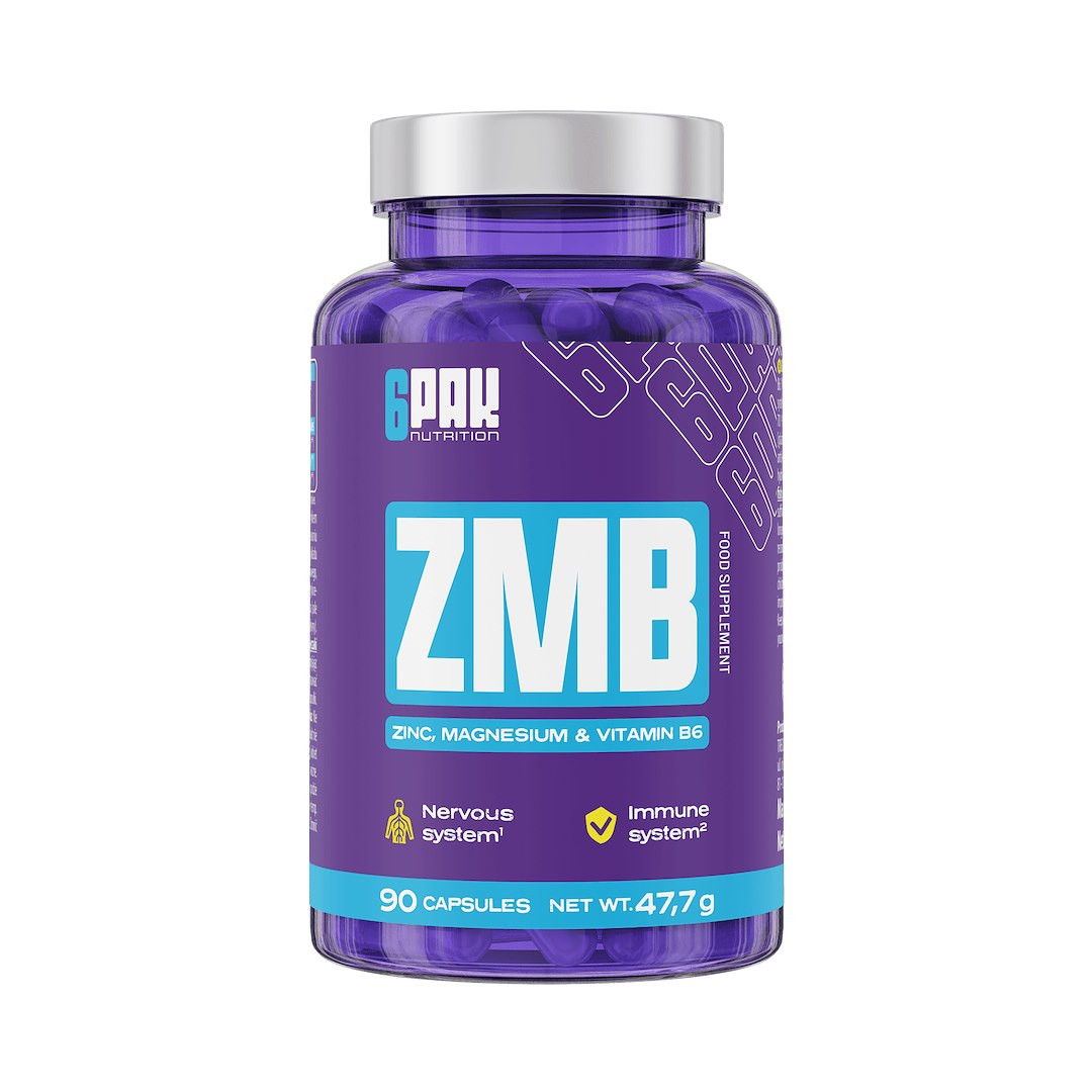 6PAK EL ZMB (cynk, magnez, B6) kaps. - Nabea.pl
