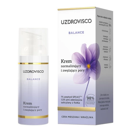 Uzdrovisco,Balance, Krem normalizujący i zwężający pory, 50 ml