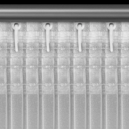 FIRANA GOTOWA ELIZA NA TAŚMIE 300 X 145 CM BIAŁY