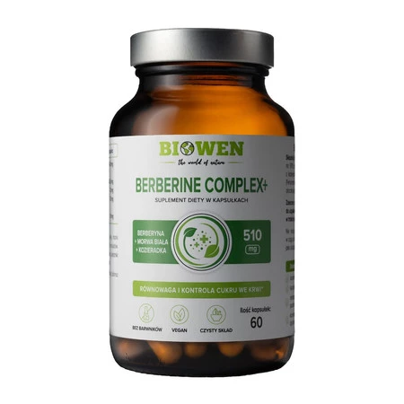 BERBERYNA COMPLEX+ BEZGLUTENOWA 60 KAPSUŁEK - HEMPKING (BIOWEN)