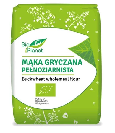 BIO PLANET Mąka gryczana pełnoziarnista BIO 1kg