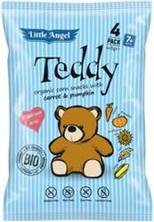 Little Angel − Teddy, chrupki kukurydziane marchew dynia − 4 x 15 g
