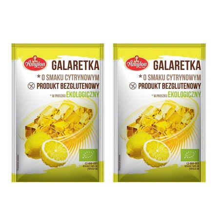 Zestaw: 2x Amylon Galaretka o smaku cytrynowym bezglutenowa 40 g
