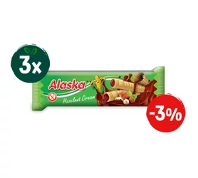 Zestaw: 3x Rurki kukurydziane z kremem orzechowym BEZGL. 18 g