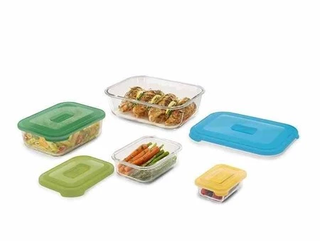 JJ - Zestaw 4 szklanych pojemników Nest™ Glass, mu