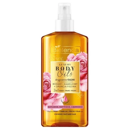 Luxury Body Oils olejek do pielęgnacji 3w1 Różany + Kameliowy + Opuncja Figowa 150ml