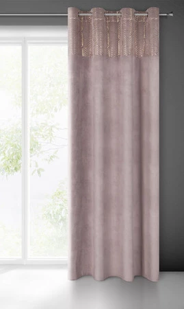 ZASŁONA GOTOWA LINDI 140 X 250 CM PUDROWY RÓŻ