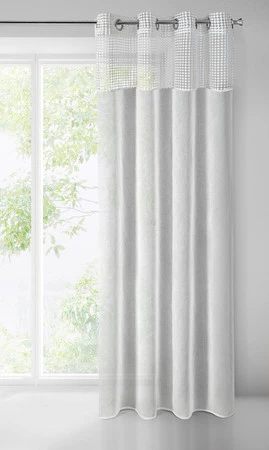 FIRANA GOTOWA GRACE 135 X 250 CM BIAŁY