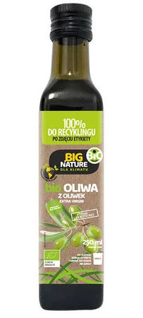 Big Nature Oliwa z oliwek extra virgin tłoczona na zimno Bio 250ml