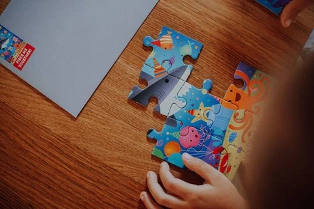 Mudpuppy Puzzle-kartka z życzeniami Rekin 12 elementów 3+