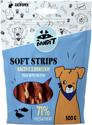 MR.BANDIT Soft Strips Duck Fish Kaczka z Dorszem 500g