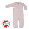 Lodger Pajacyk piżamka niemowlęca bawełniana jasny róż Basic Rib Tan r. 62