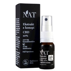 NAT Ekstrakt z konopi 10% CBD + melatonina 15ml