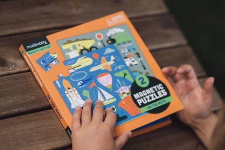 Mudpuppy Puzzle magnetyczne 2w1 Środki transportu 20 elementów 4+