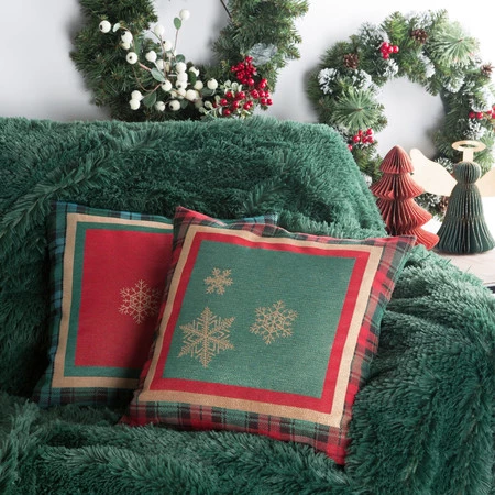 Poszewka gobelinowy rozm.: 45 x 45 cm, kolor: zielony