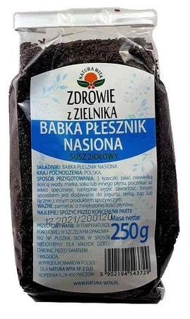 Natura Wita Babka Płesznik Nasiona 250G